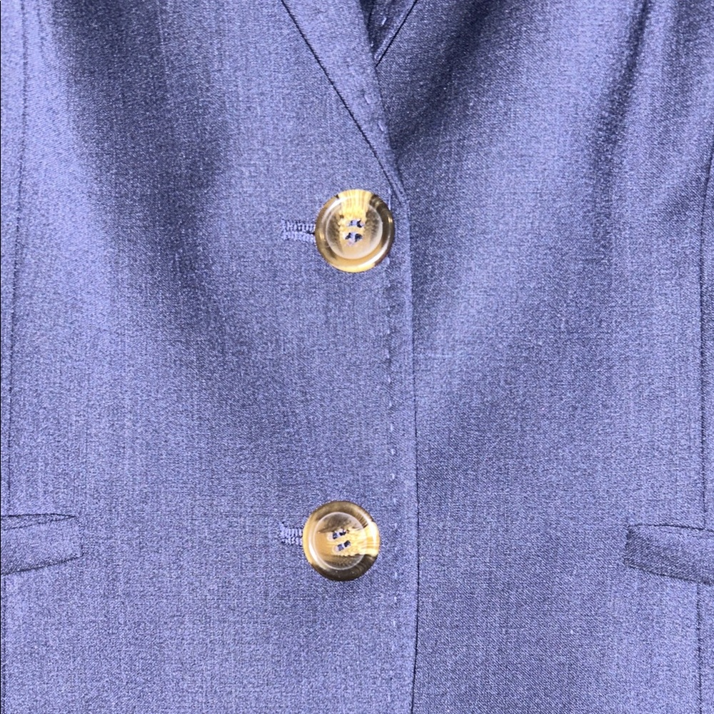 Talbots Women's Navy Wool Blend Blazer NWOT Sz 8P - Picture 8 of 12